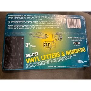 Vintage 3" Die Cut Vinyl Letters And Numbers Stick On Waterproof, Durable